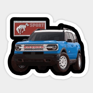 Ford Bronco Heritage edition peak blue Ford Bronco MURICA SUV sport truck Sticker